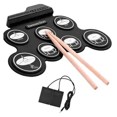 GENERICO - Kit Batería Electrónica Digital Drum + Pedal De Sustain