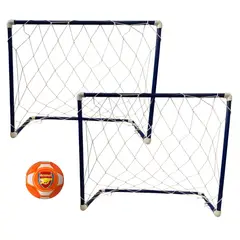 GENERICO - Cancha Fútbol, 2 Arcos + 2 Mallas, + Balón, Diversion niños