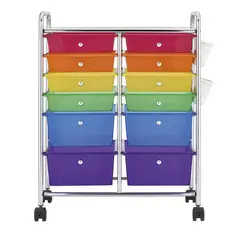 GENERICO - Carro Organizador De 12 Cajonero Con Ruedas Huei Tyng Multicolor