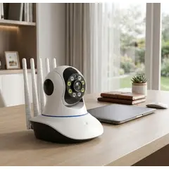 NOBELSOUND - Cámara De Seguridad Wifi Ip Hd 360° Con Visión Nocturna
