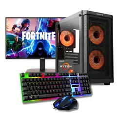 AMD - PC GAMER RYZEN 5 5600G /RAM 16GB /SSD 512GB /MONITOR 22" FHD