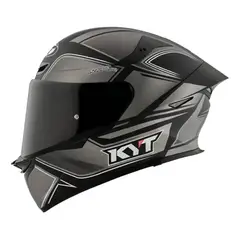 KYT - CASCO TT-REVO TOURIST E06 NEGRO GRIS