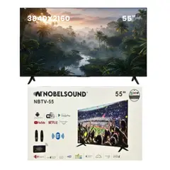 NOBELSOUND - Televisor Inteligente Smart Tv 55 Hd Android Tv Hdmi Wifi
