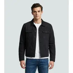 GAS EVOLUTION JEANS - Chaqueta Para Hombre Negro Gas