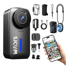 SJCAM - Cámara De Acción C110 4K 30fps 170 Grados 20MP Wifi 128GB Impermeable Lente Ultra Gran Angular