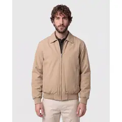 PATPRIMO - Chaqueta Unicolor Con Cuello  Para Hombre Café