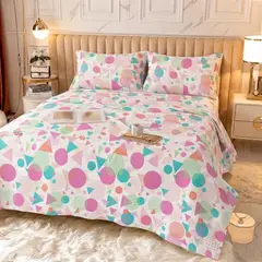GENERICO - Sábanas de Algodón 200 Hilos / Suaves y duraderas / Cama Doble 140x190x30