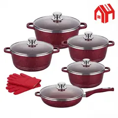 U BUY - 12pcs Set De Ollas Bateria Ollas Antiadherente