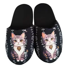 GENERICO - Pantuflas gato para toda la familia