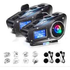 GENERICO - 2 Q58 - Intercomunicador Para Moto Q58 Max Con Fm Y Comparte Musica