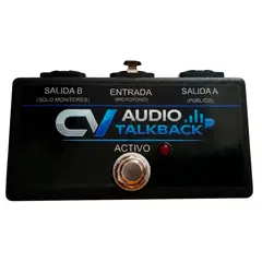 GENERICO - Pedalera Cv Audio Talkback Para Monitoreo Interno Y Sonido