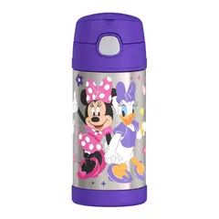 THERMOS - Termo Pitillo Infantil Acero Inoxidable Minnie Y Sus Amigos 12oz