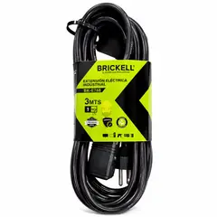 GENERICO - Extension Electrica Industrial Brickell BK-E768 3 Metros 3 Tomas
