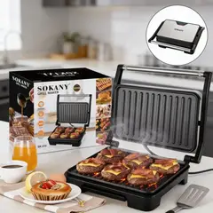 SOKANY - Parrilla Electrica Antiadherente SK-223 850W