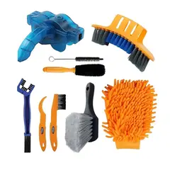 GENERICO - Kit X10 Piezas Cepillos de Limpieza y Mantenimiento de Bicicletas