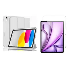 GENERICO - Forro Estuche Smart Case + Vidrio Templado para IPAD PRO 12.9 202122
