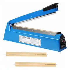 GENERICO - Maquina Selladora de Bolsas Térmica Sellador de Plastico 30 cm Impulso Manual 300W