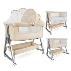 BEBESIT - Cuna Colecho Bebé Mecedora Side By Side Beige