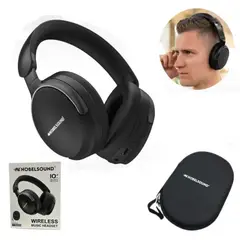 NOBELSOUND - Audífonos Inalámbricos Diadema Audio Espacial LDAC Negro