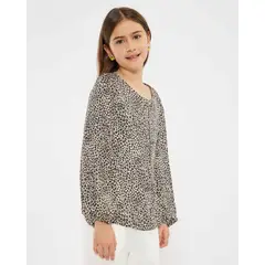 OSTU - Blusa Infantil Niña Manga Larga Color Negro #90120051