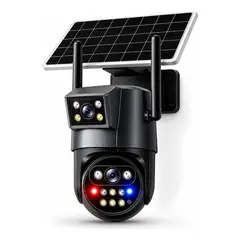 TECNOHOGAR JS - Cámara Solar Exterior 4g Ia Integrada Esim Doble Lente 360