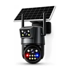 TECNOHOGAR JS - Cámara Solar Exterior 4g Ia Integrada Esim Doble Lente 360