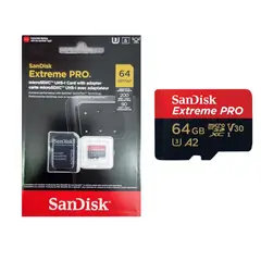 SANDISK - Memoria Extreme Pro MicroSD 64Gb / 200 Mbps 4K