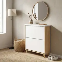 MOBILIARIA ALTA GAMA MONSIER - Zapatero Organizador Recibidor Nuvola Studio En Madera