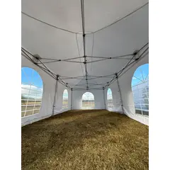 GENERICO - Toldo o carpa plegable de 6x4 mtrs totalmente cubierta en lona pvc 480g y estructura de aluminio