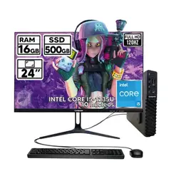COMPUMAX - PC de Mesa NUC Intel Core i7-12650H 16GB DDR4 3200 MHz 500GB  Monitor 24" Full HD