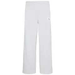 CALVIN KLEIN - Pantalón gris de felpa con insignia