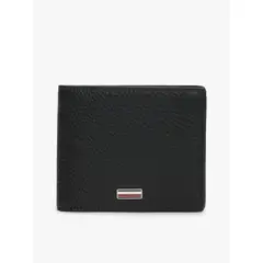 TOMMY HILFIGER - Billetera negra TH central