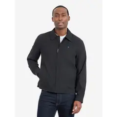 TOMMY HILFIGER - Chaqueta negra turin de corte ligero con logo