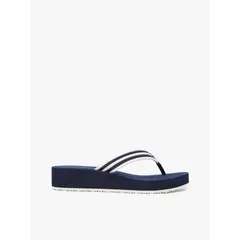 TOMMY HILFIGER - Sandalias azul de cuña con rayas