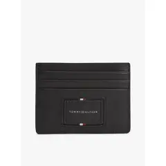TOMMY HILFIGER - Tarjetero de cuero granulada