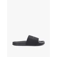 TOMMY HILFIGER - Sandalias negro texturizadas con logo