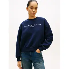 TOMMY HILFIGER - Saco multicolor con logo corp moderno