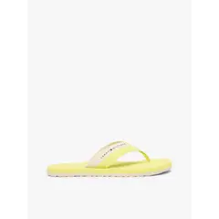 TOMMY HILFIGER - Sandalias amarillo con logos en bajo relieve
