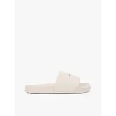 TOMMY HILFIGER - Sandalias beige texturizadas con logo