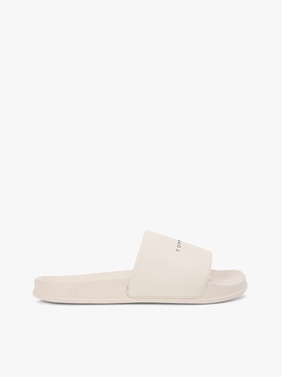Imagen de Sandalias beige texturizadas con logo