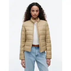 TOMMY HILFIGER - Chaqueta naranja de plumón slim, ligera y plegable