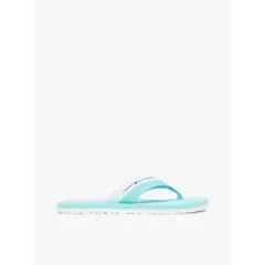 TOMMY HILFIGER - Sandalias celeste con logos en bajo relieve