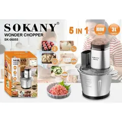 SOKANY - Picadora Electrica Multifuncion 5 EN 1 Wonder