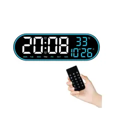 GENERICO - Reloj Inteligente Digital De Pared Grande Luz Led Control Remoto