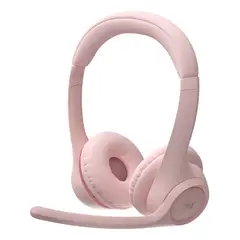 LOGITECH - Zone 300, Diadema Bt Inalámbrica, 2 Micrófonos, Pnk Color Rosa Luz Blanco
