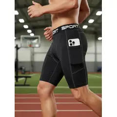 GENERICO - Licra deportiva Short De Compresión Running Ciclismo Pantaloneta Gym