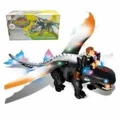 GENERICO - Chimuelo Dragon Juguete Luces Sonido Movimiento + Bateria