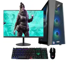 COMPUMAX - PC de Mesa Gamer AMD Ryzen 7 8700F 16GB DDR5 500GB SSD PCIe + MSI GeForce RTX 3050 2X 6GB + Monitor Combo