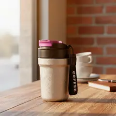 VITTORIA - Termo Vaso Café Titanio Térmico Antigoteo Premium