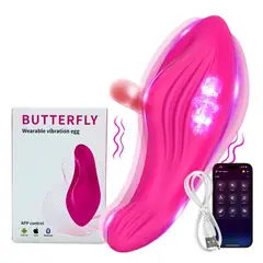 GENERICO - Huevo Vibrador Vaginal App Bluetooth A Distancia USB Panty Discreto